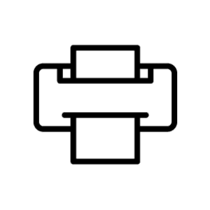 printer icon black printer icon